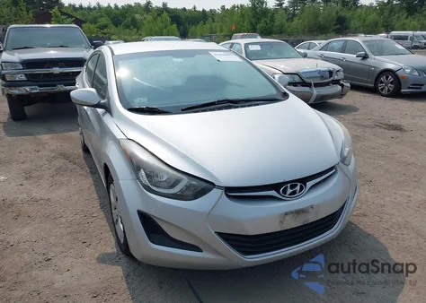 2016 Hyundai Elantra Se из США, поврежденный, VIN 5NPDH4AE0GH685707